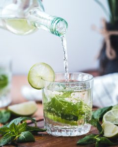 Gin and tonic with a slice of lime has become a very popular refreshment
