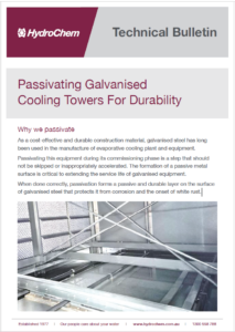 Passivating galvanised cooling towers - Technical Bulletin